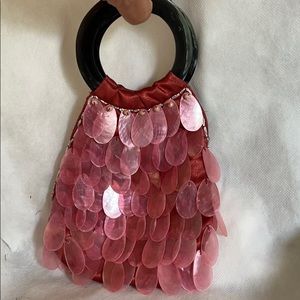 Genuine fun  capiz shell purse bag